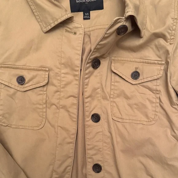 🎈🎈BANANA REPUBLIC Khaki Shirt Jacket - Picture 3 of 6
